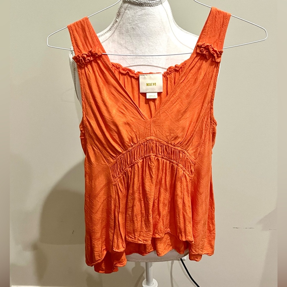 Maeve Women’s Orange Tank- Small Petite
